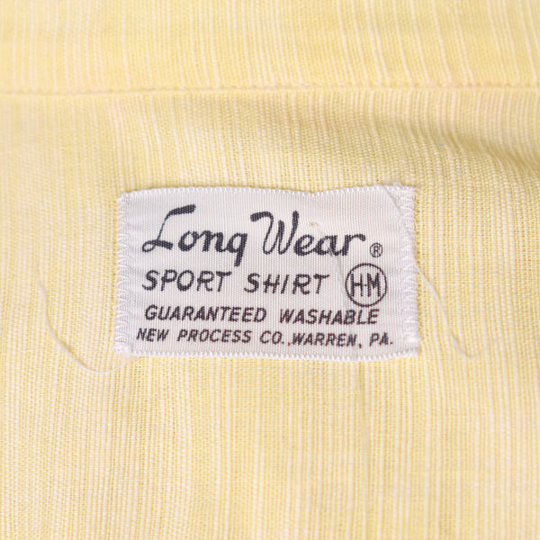 1950s Textured Yellow Shirt