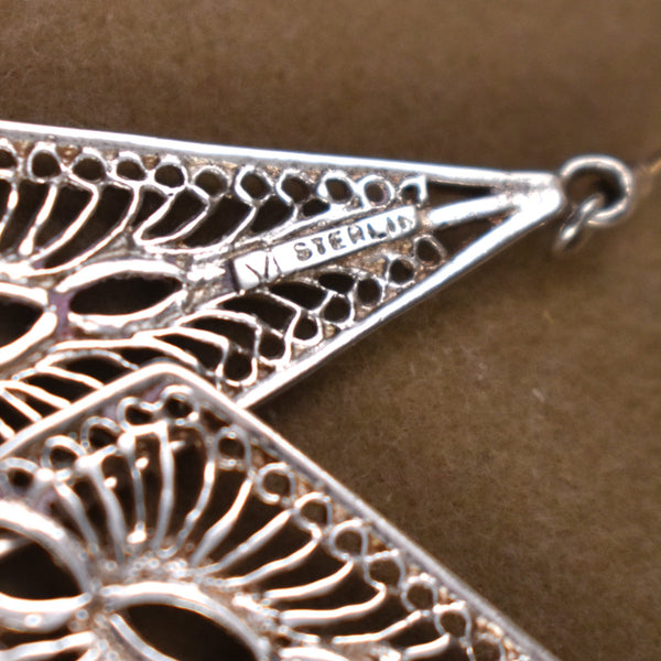 NIB Sterling Silver Filigree Earrings