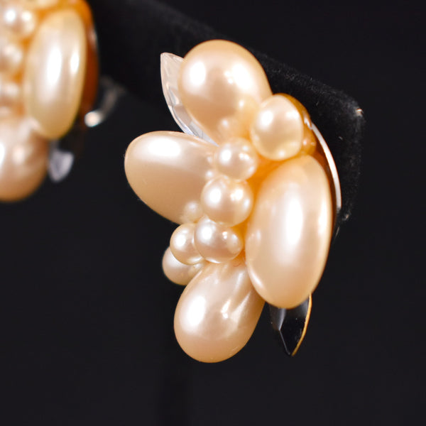 NOC Cream Pearl Statement Earrings