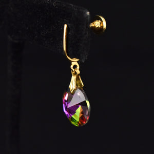 Dangling Rainbow Crystal Earrings