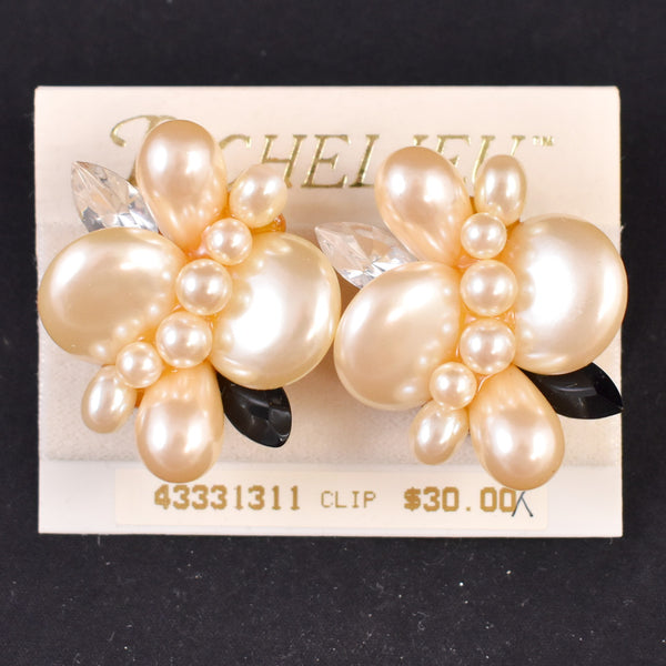 NOC Cream Pearl Statement Earrings