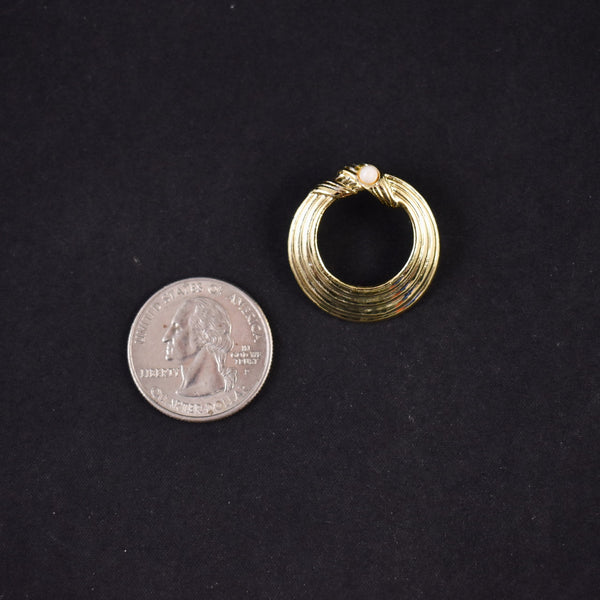 Shiny Gold Round Tack Pin