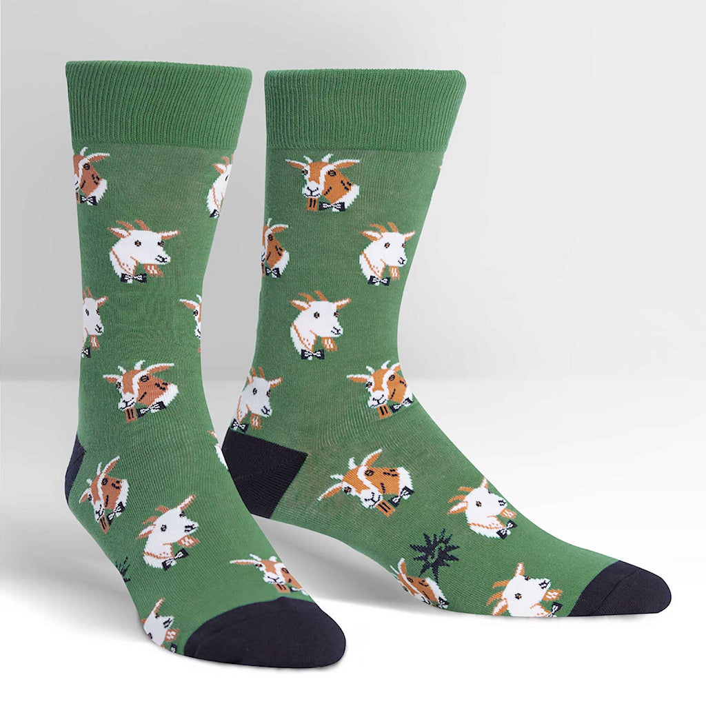 Dapper Goats Crew Socks Cats Like Us