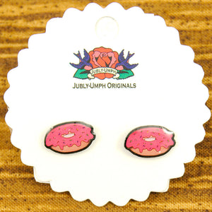 Donut Stud Earrings Cats Like Us