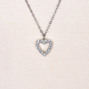 Double Sided Heart Vintage Necklace Cats Like Us