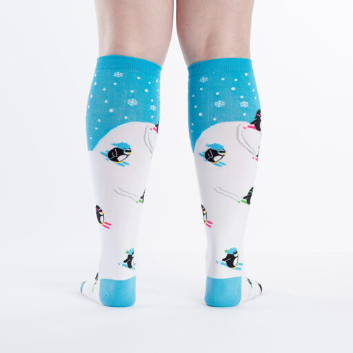 Downhill Penguins Knee Socks Cats Like Us