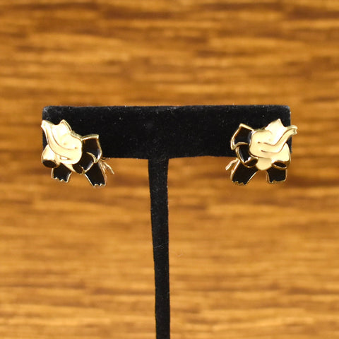 Elephant Enamel Earrings Cats Like Us