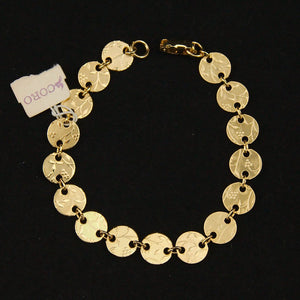 Embossed Round Floral Bracelet Cats Like Us