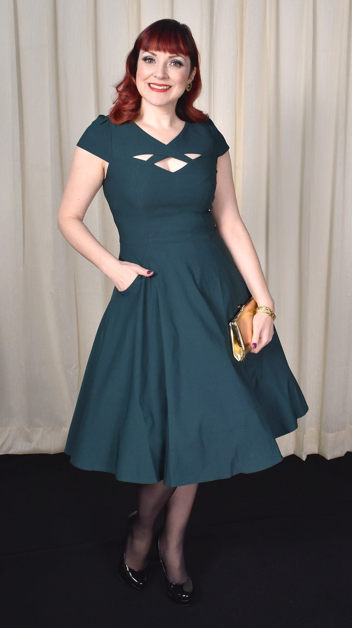 Evergreen Cut Out Swing Dress Cats Like Us Evergreen Cut Out Swing Dress Cats Like Us