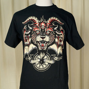 Evil Wheel Devil T Shirt Cats Like Us
