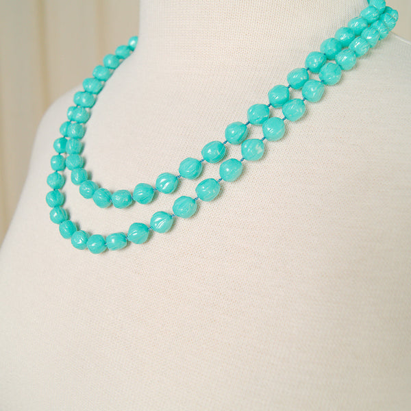 Extra Long Turquoise Necklace Cats Like Us