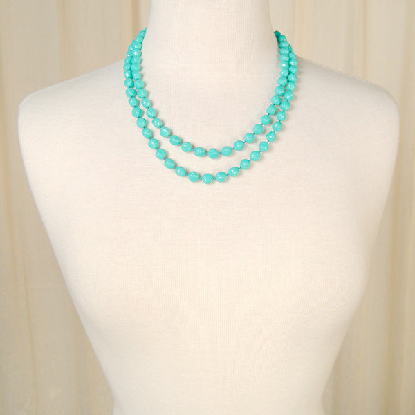Extra Long Turquoise Necklace Cats Like Us