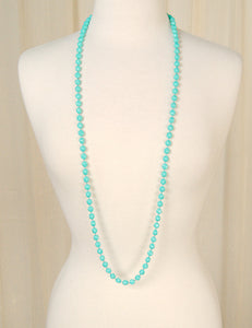 Extra Long Turquoise Necklace Cats Like Us