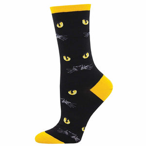 Eyeing You Black Cat Socks Cats Like Us