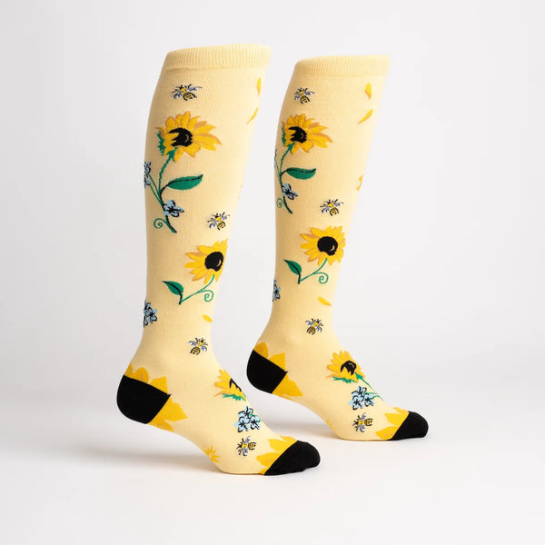 Here Comes the Sun-flowers and Bees Knee Socks