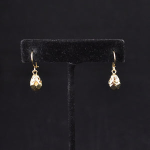 Faceted Gold Dangling Earrings Cats Like Us