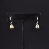 Cats Like Us Faceted Gold Dangling Earrings