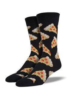 Fancy Pepperoni Pizza Socks Cats Like Us