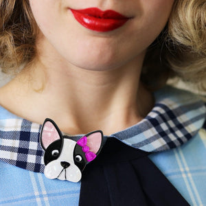 Felicia Frenchie Dog Brooch Pin Cats Like Us