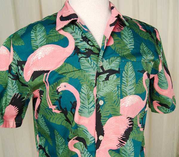 Flamingo Tiki Shirt Cats Like Us