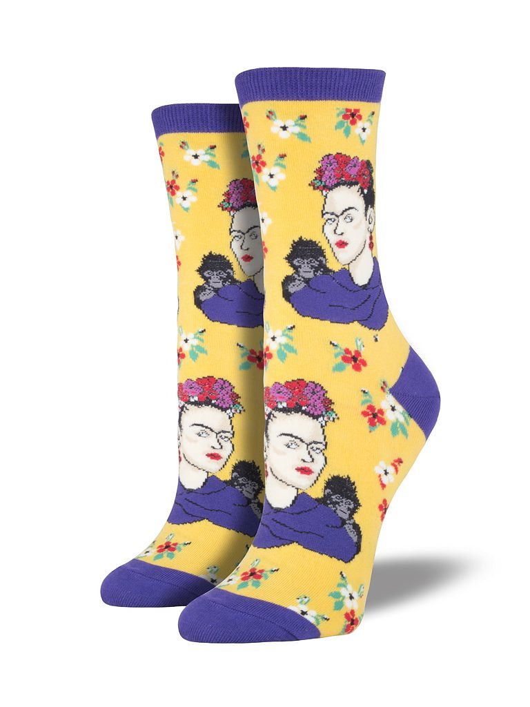 Frida Kahlo Portrait Socks Cats Like Us