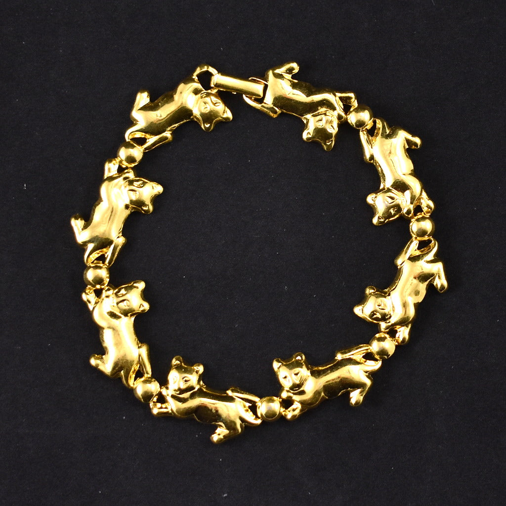 Gold Cat Bracelet Cats Like Us