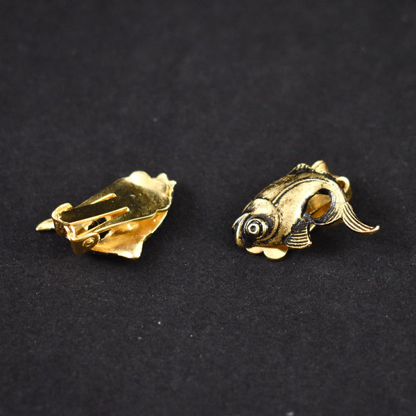 Gold Fish Earrings Cats Like Us