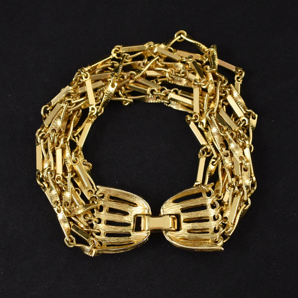 Gold Multi Strand Bracelet Cats Like Us