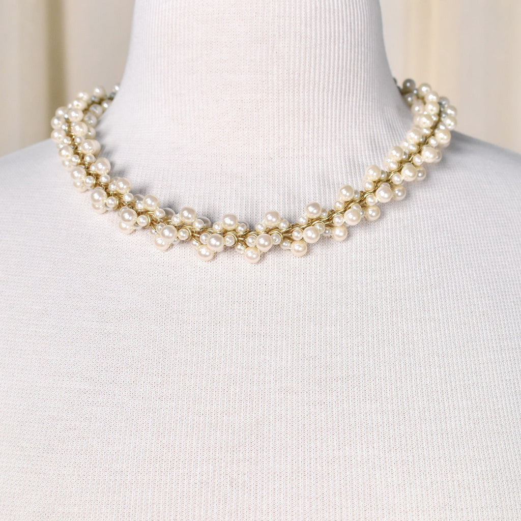 Ethnic Pearl Cluster Krishna Necklace - South India Jewels