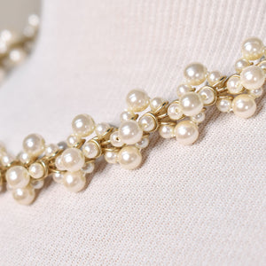 Gold Pearl Cluster Necklace Cats Like Us