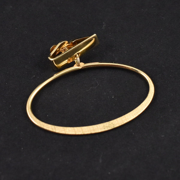 Gold Tone Tie Ring Clip Cats Like Us