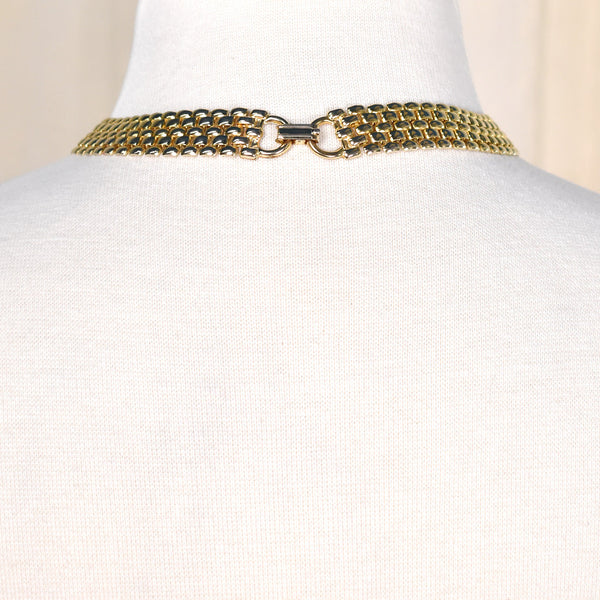 Gold Vintage Chain Link Necklace Cats Like Us