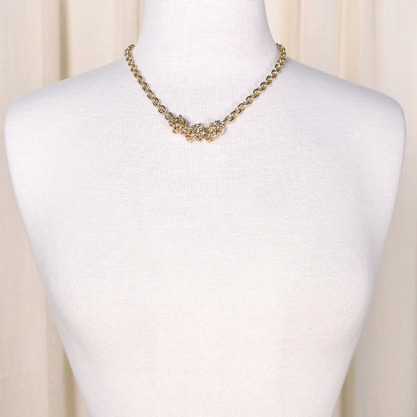 Golden Chain Knot Necklace Cats Like Us