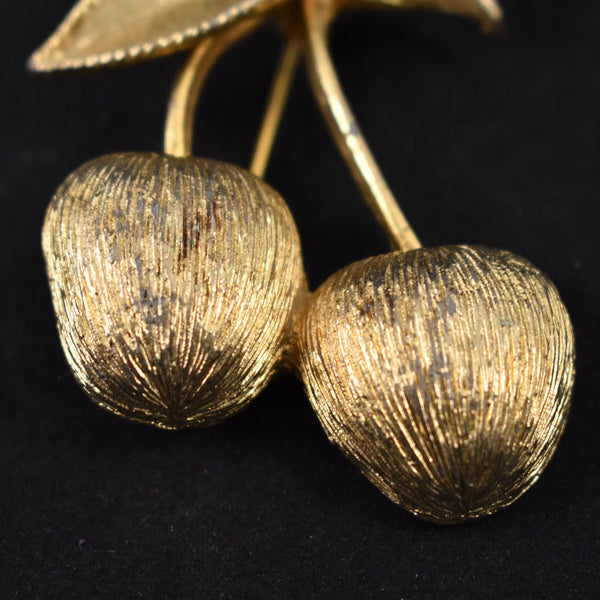 Golden Cherries Coventry Brooch Cats Like Us