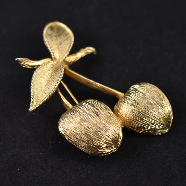 Golden Cherries Coventry Brooch Cats Like Us