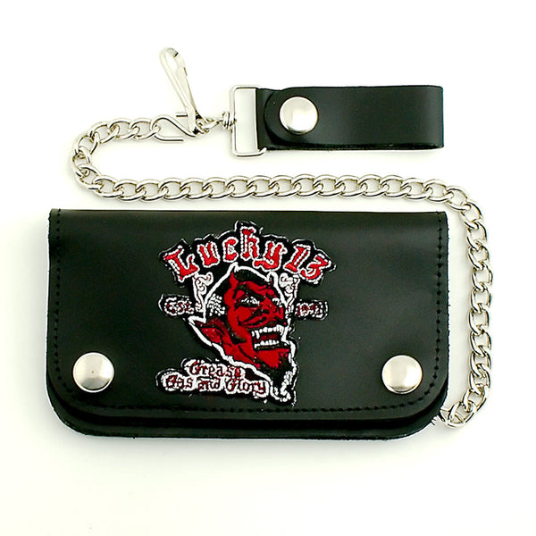 Grease and Glory Chain Wallet Cats Like Us