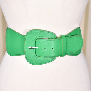 Green Elastic Cinch Belt Cats Like Us