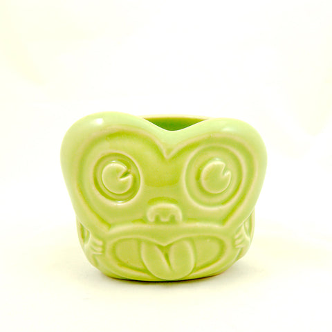 Green Minky Monkey Tiki Mug Cats Like Us