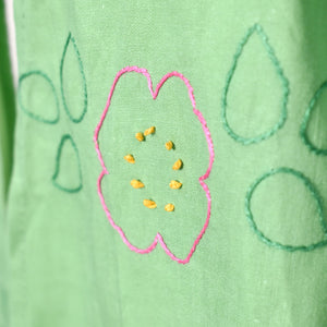 Green & Pink Embroidered Apron Cats Like Us