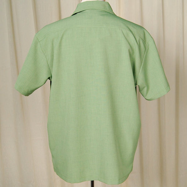 Green Tiki Pinstripe Shirt Cats Like Us