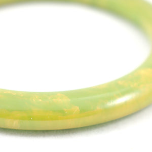 Green & Yellow Bakelite Bangle Cats Like Us