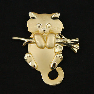 Hang in There Cat Brooch Cats Like Us