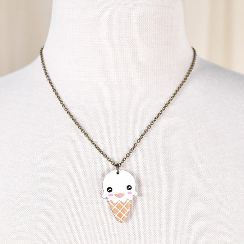 Happy Ice Cream Necklace Cats Like Us