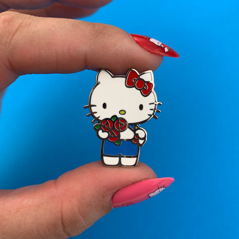 Hello Kitty Bouquet Enamel Pin Cats Like Us