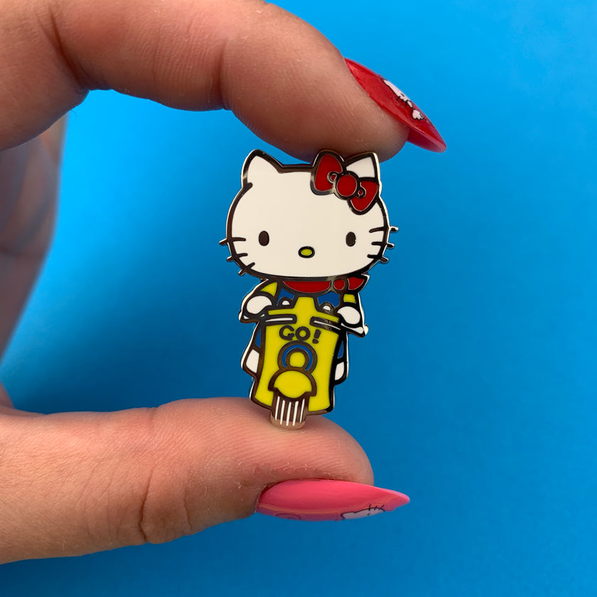Hello Kitty Scooter Enamel Pin Cats Like Us