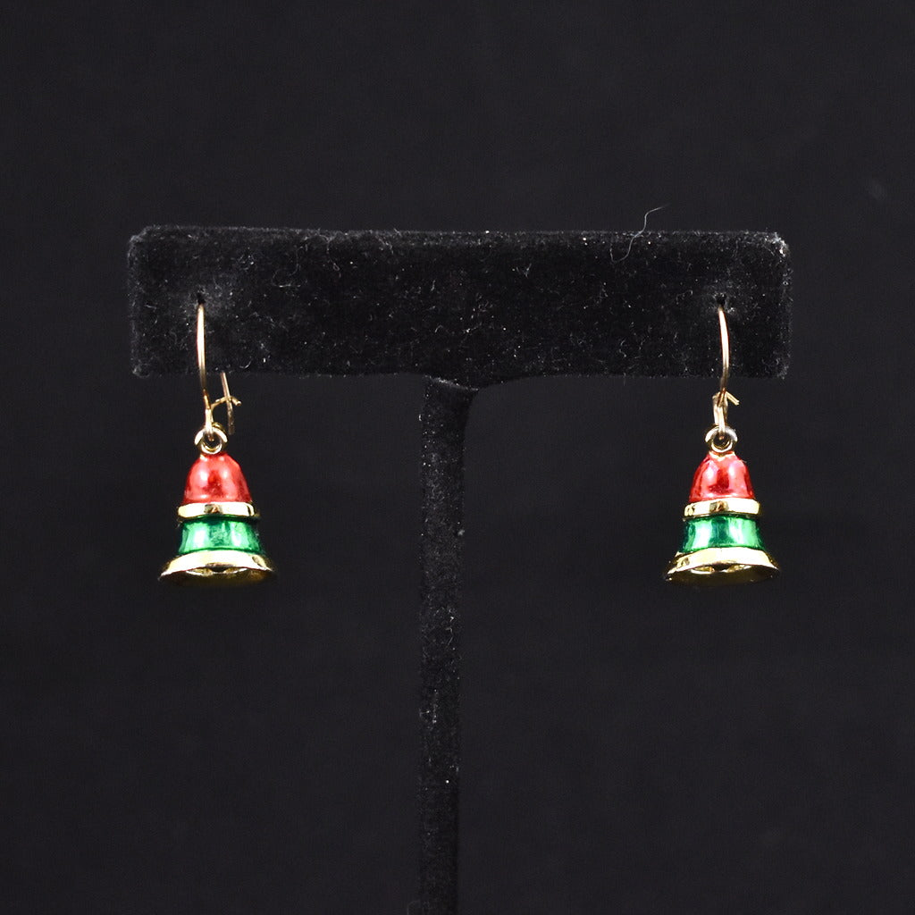 Holiday Bell Vintage Earrings Cats Like Us