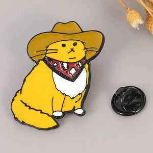 Howdy Purrrdner Kitty Pin Cats Like Us