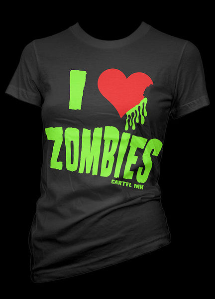 I Heart Zombies T Shirt Cats Like Us