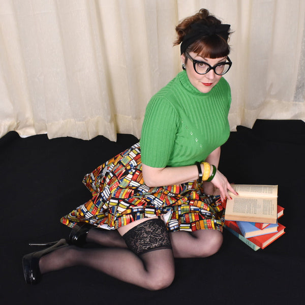 I Love Books Swing Skirt Cats Like Us