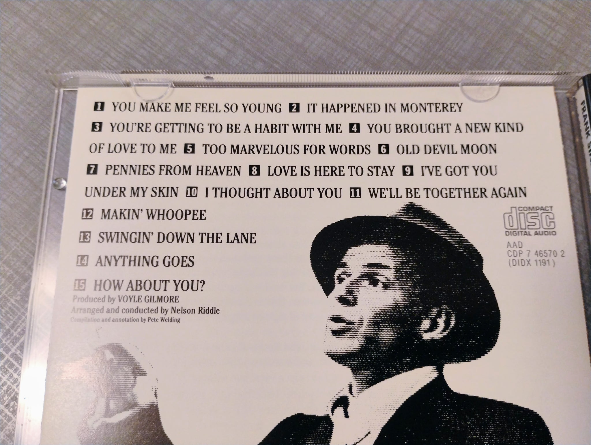 Frank Sinatra - Songs for Swingin' Lovers CD – Cats Like Us